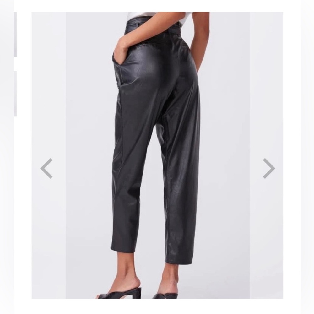 Paige Denim Melila Vegan Leather Pant. - Picture 3 of 7